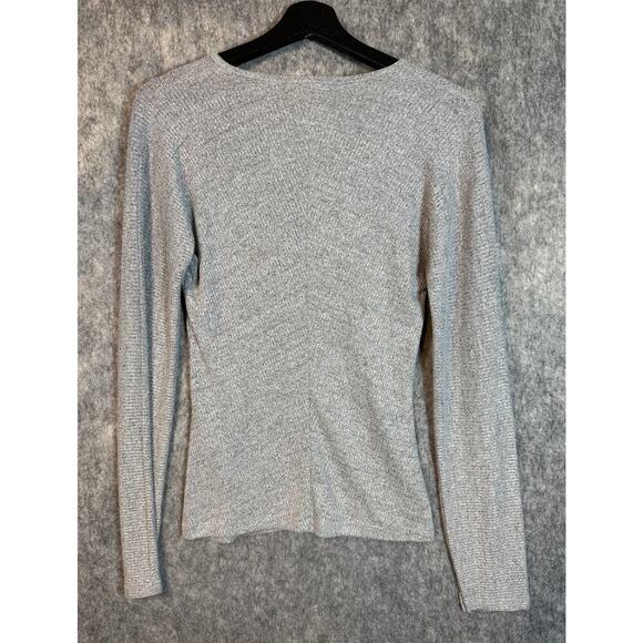 Rag & Bone Womens Gray Soft Stretch V Neck Sweater Lightweight - Medium - Picture 3 of 6